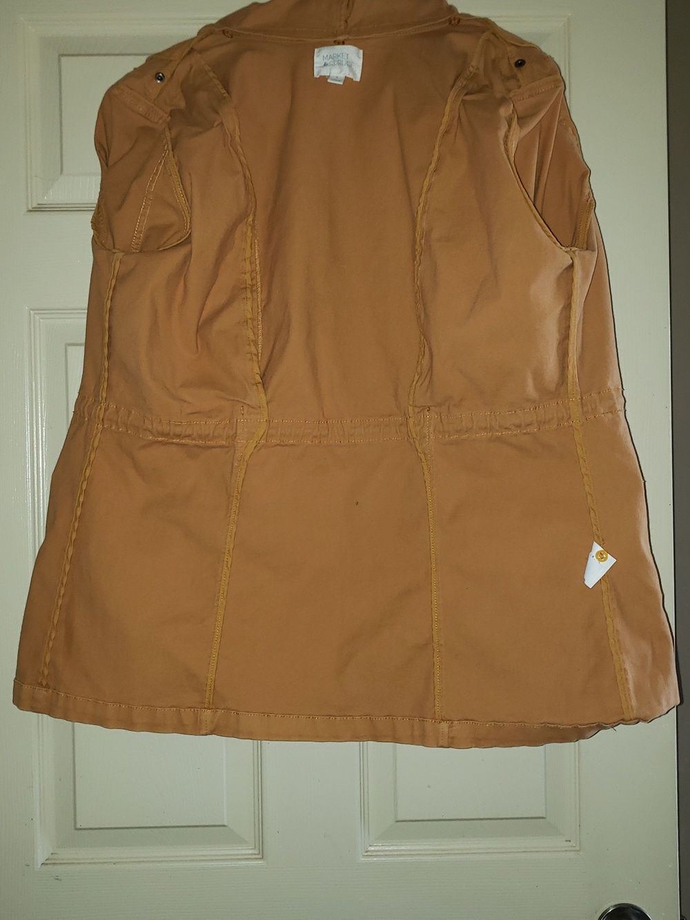 ๐๐ค๐ MARKET & SPRUCE MUSTARD YELLOW STITCH FIX CARGO JACKET DETACHABLE HOOD - Picture 10 of 12